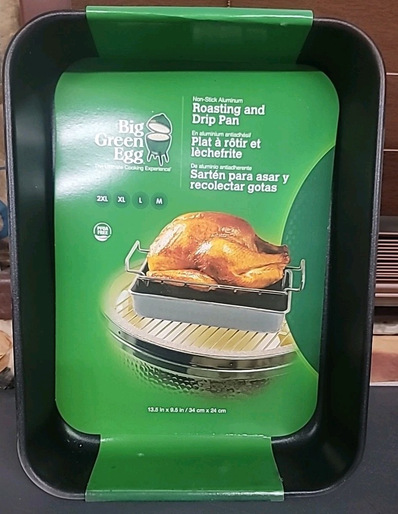 Big Green Egg - Rectangular Roasting & Drip Pan (13.5"x9.5")