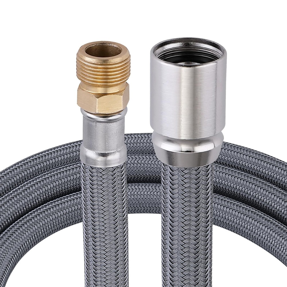 Pull Down Spray Hose Replacement Brass 59 In for Kitchen Faucet