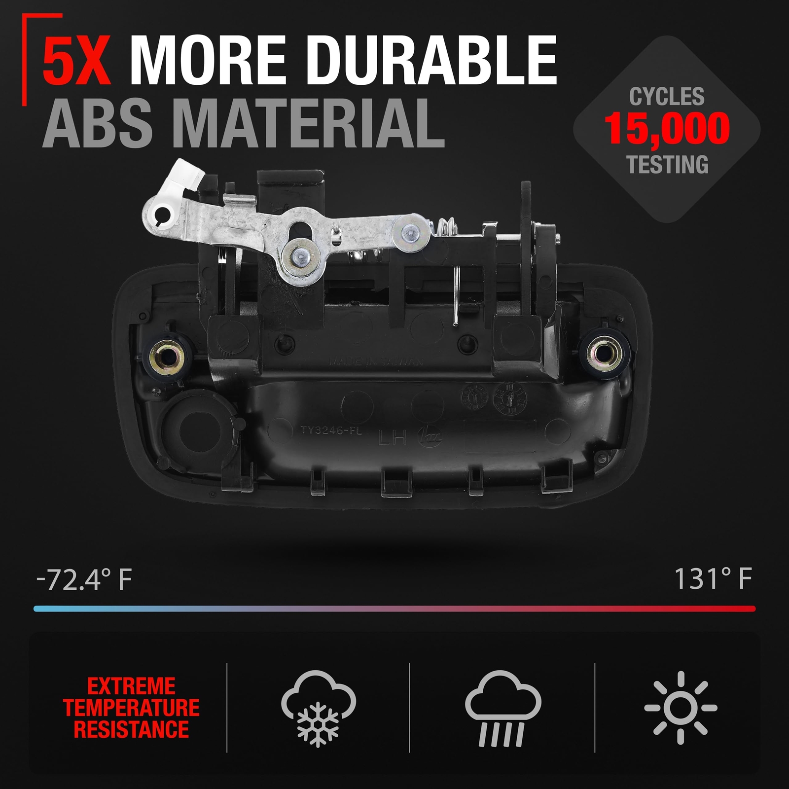 69220-35020 Front Left Exterior Driver Door Handle 1995-2004 Toyota Tacoma