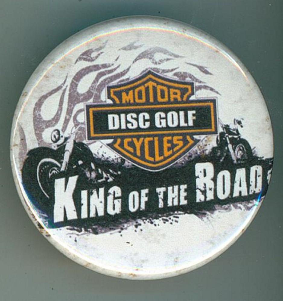 Vintage Disc Golf Association  Magnet Button Harley Davidson #210