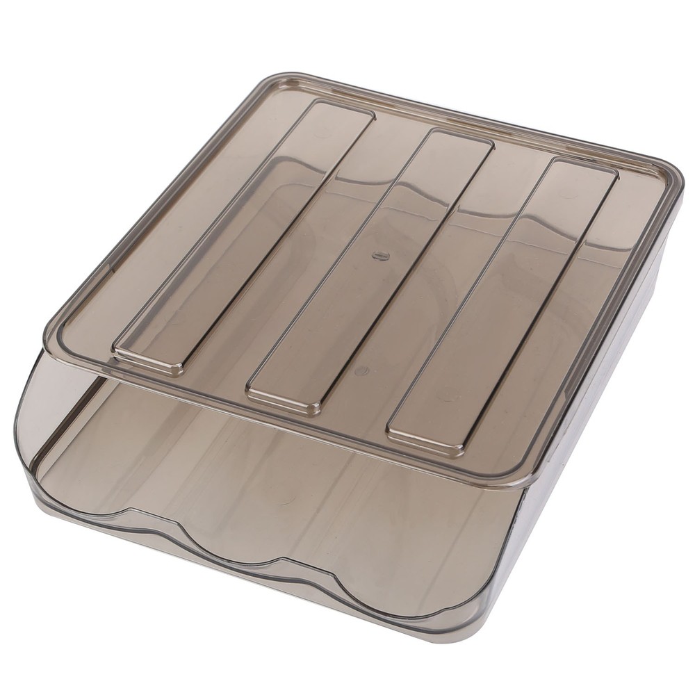 36 Eggs Storage Box Automatic Rolling Egg Container Egg Dispenser Removable Lid