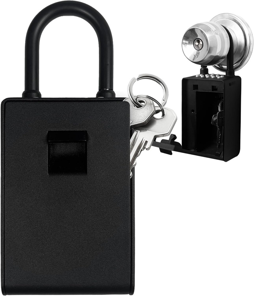 Bluetooth Key Lock Box - Smart Wall Mount, Keyless Entry, Waterproof, Extra Larg