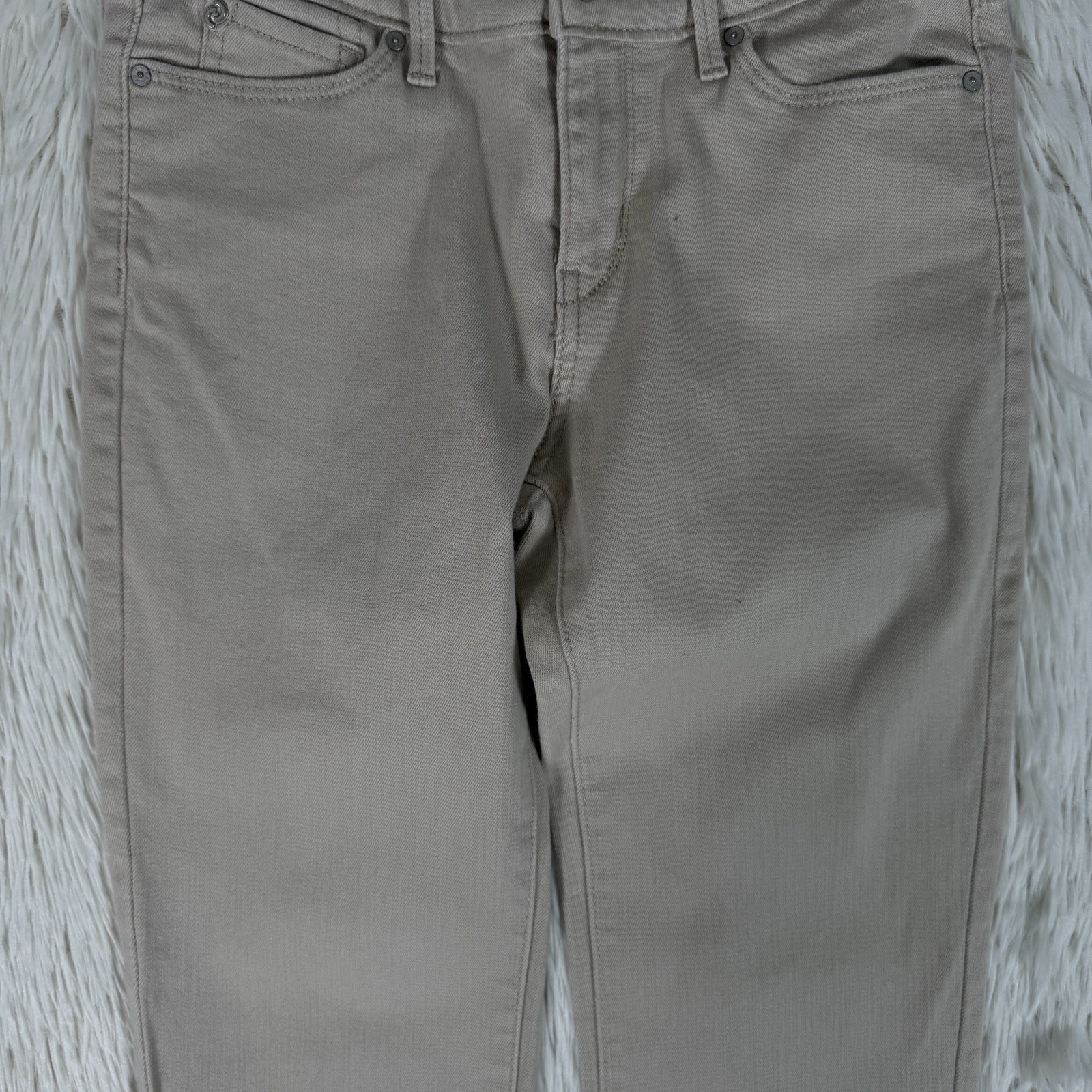 Denizen From Levi's Tan Mid-Rise Cuffed Capri Denim Jeans Women's Size 2