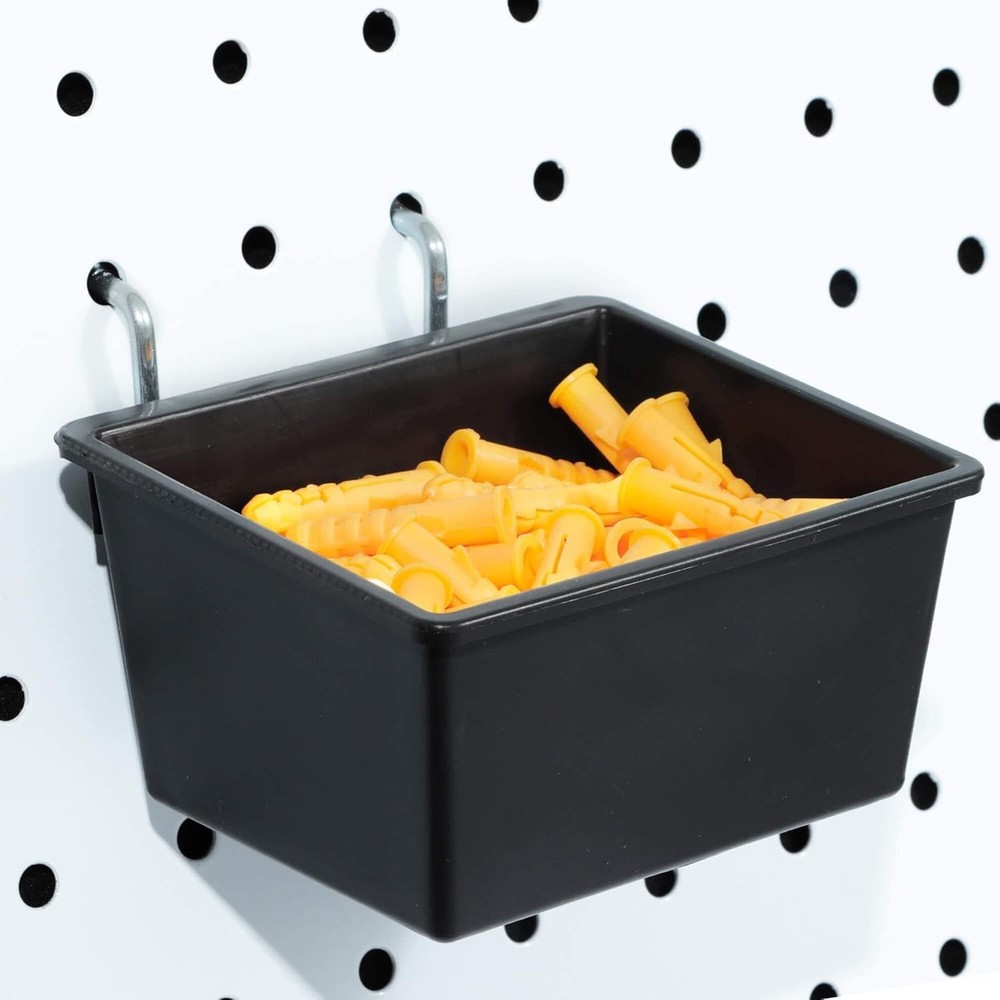 Versatile 107 PCS Pegboard Hooks Set with Rust-Resistant Finish & Storage Bins