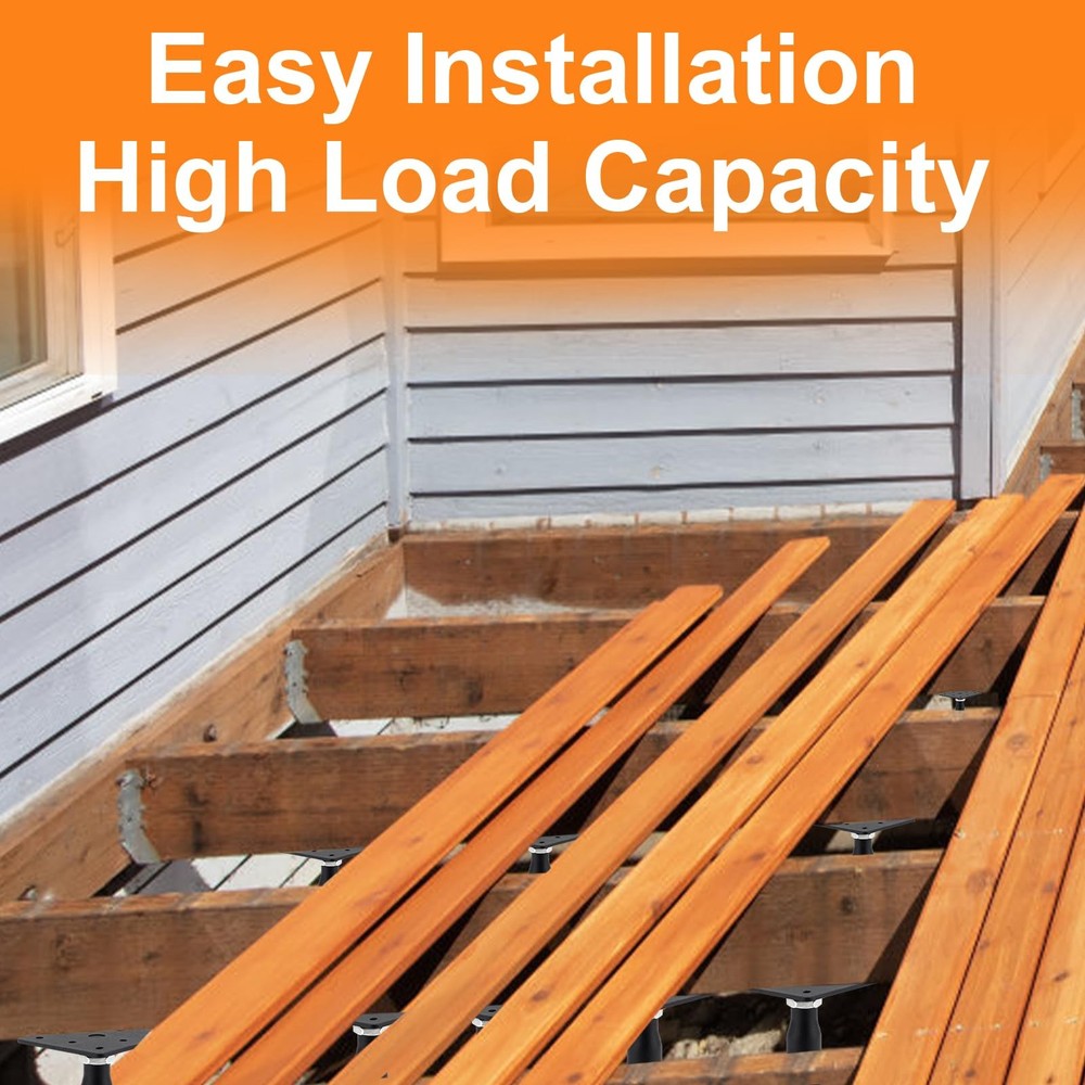 2 Pack Adjustable Support Jack for The Floor, Deck Foundation,RV Step Stabili...