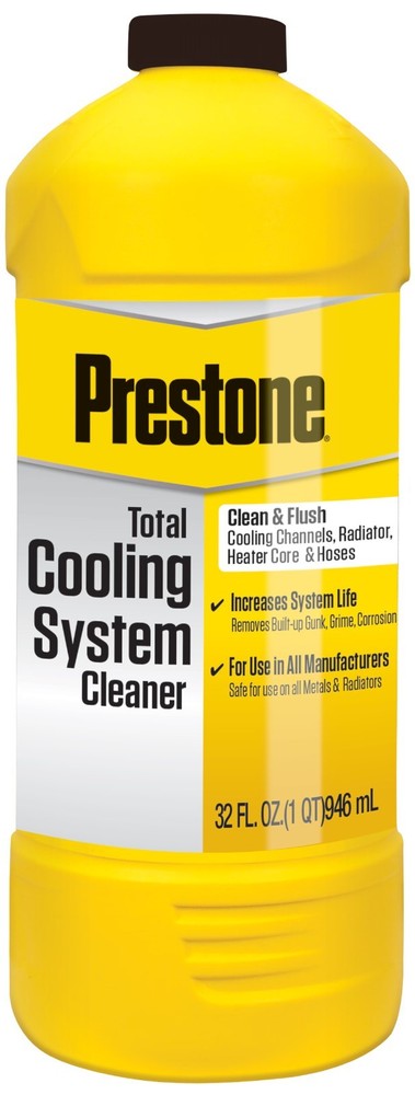 Prestone Total Cooling System Cleaner 32oz (Pack of 4) Radiator Flush & Degrease
