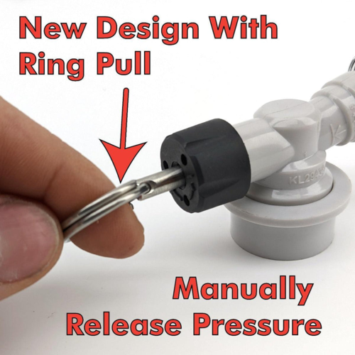 Ball Lock Adjustable Pressure Relief Valve | Quick Disconnect (QD) | Pull Ring P