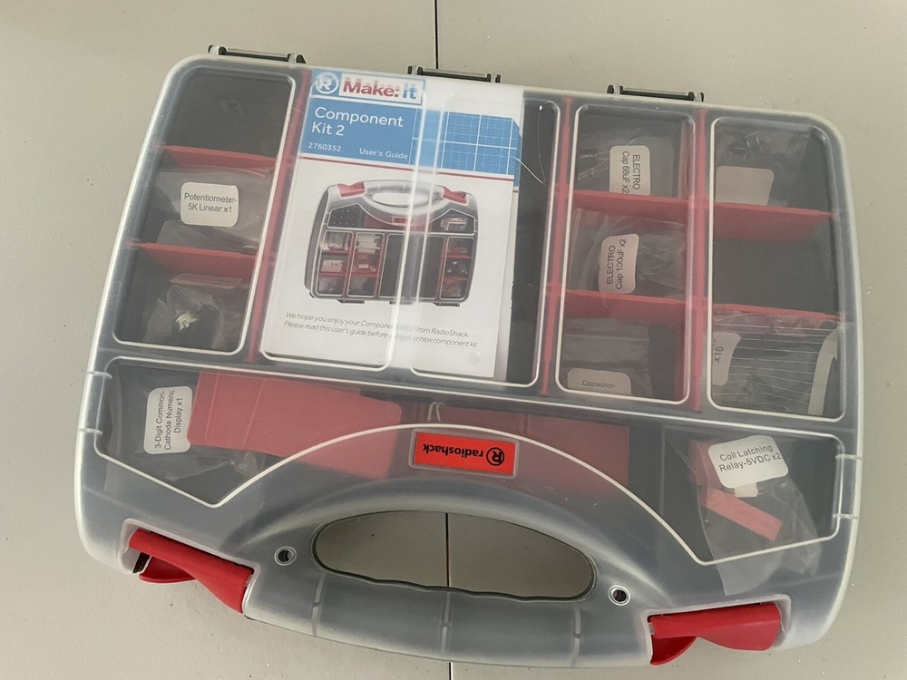 RadioShack Make IT Component Pack 2 Kit 2760352 Plus Extra Electronic Components