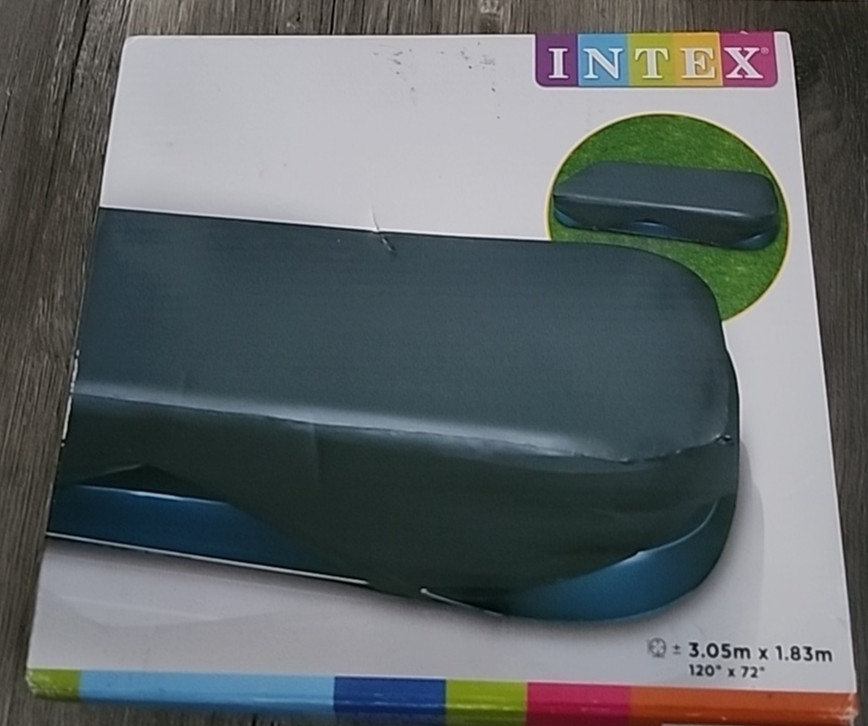 Intex B008VQWPDK Rectangular Pool Cover for Swim Centers 58412EP, 1 Pack Multi