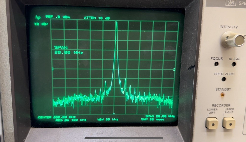 HP 8568B Spectrum Analyzer / 85662A Display Unit & Interconnect cables Read