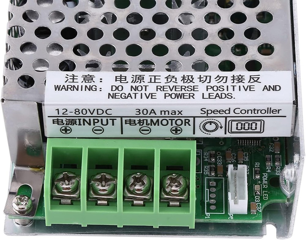 12-80V PWM DC Motor Speed Controller Governor With Digital Display Panel 30A
