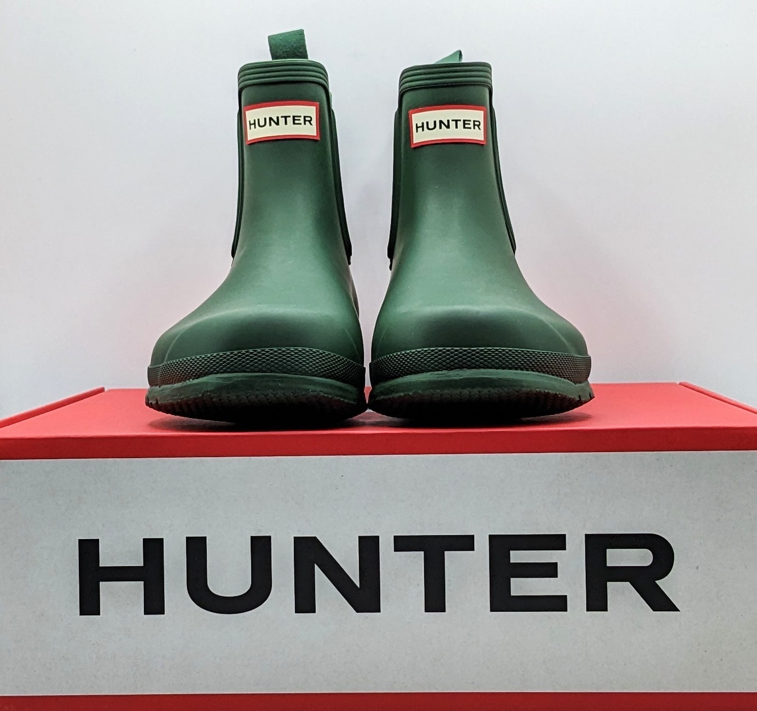 Hunter Original Chelsea Women's Waterproof Rain & Farm Boots (Hunter Green) NEW
