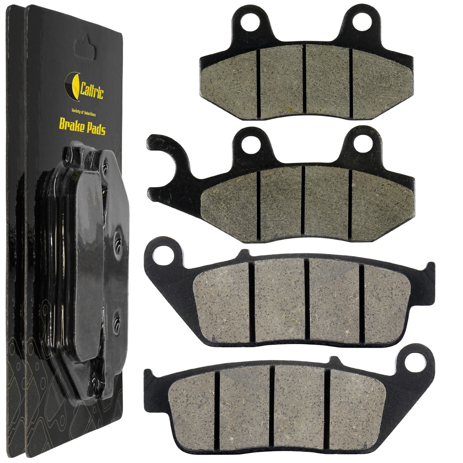 Caltric Front and Rear Brake Pads for Triumph Bonneville / T100 2001-2019