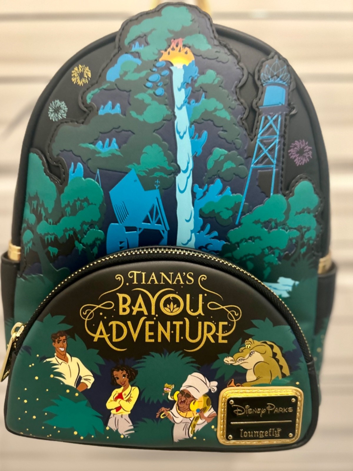 Disney Parks TIANA'S BAYOU ADVENTURE MINI BACKPACK by LOUNGEFLY New w/ Tags