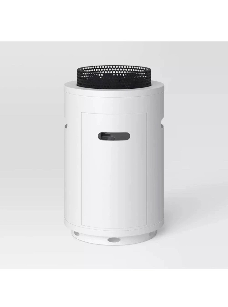 1lb Round Column Fire Pit White - Room Essentials
