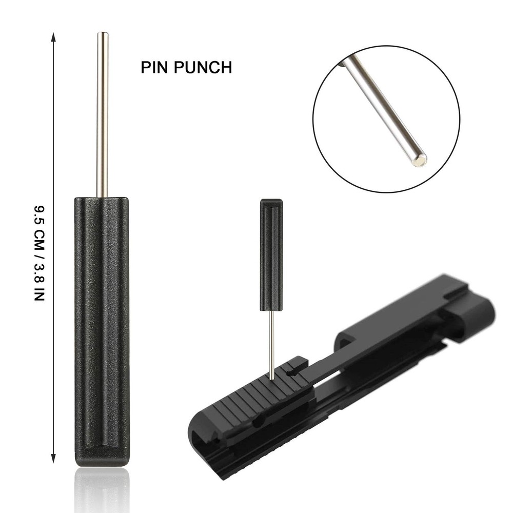 Tool Kit for Glock with Front Sight Remove,Magazine Black