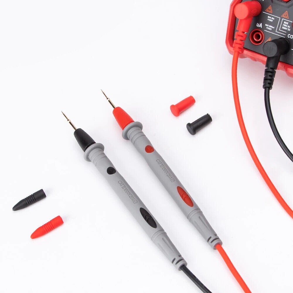 Multimeter Test Leads Kit Precision Sharp Probe Test Lead 1000V 10A + Soft Bag