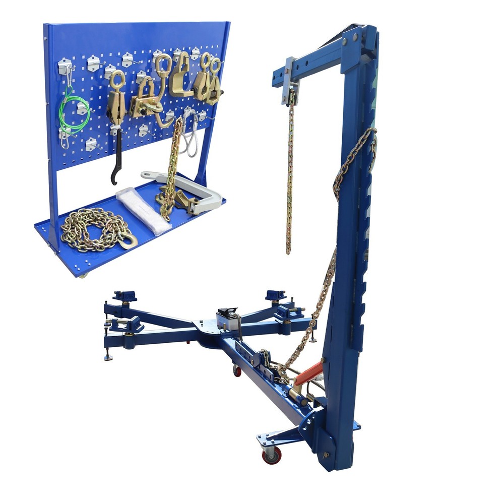 Auto Body Frame Puller Straightener Car Frame Machine 7716lbs Loading Capacity