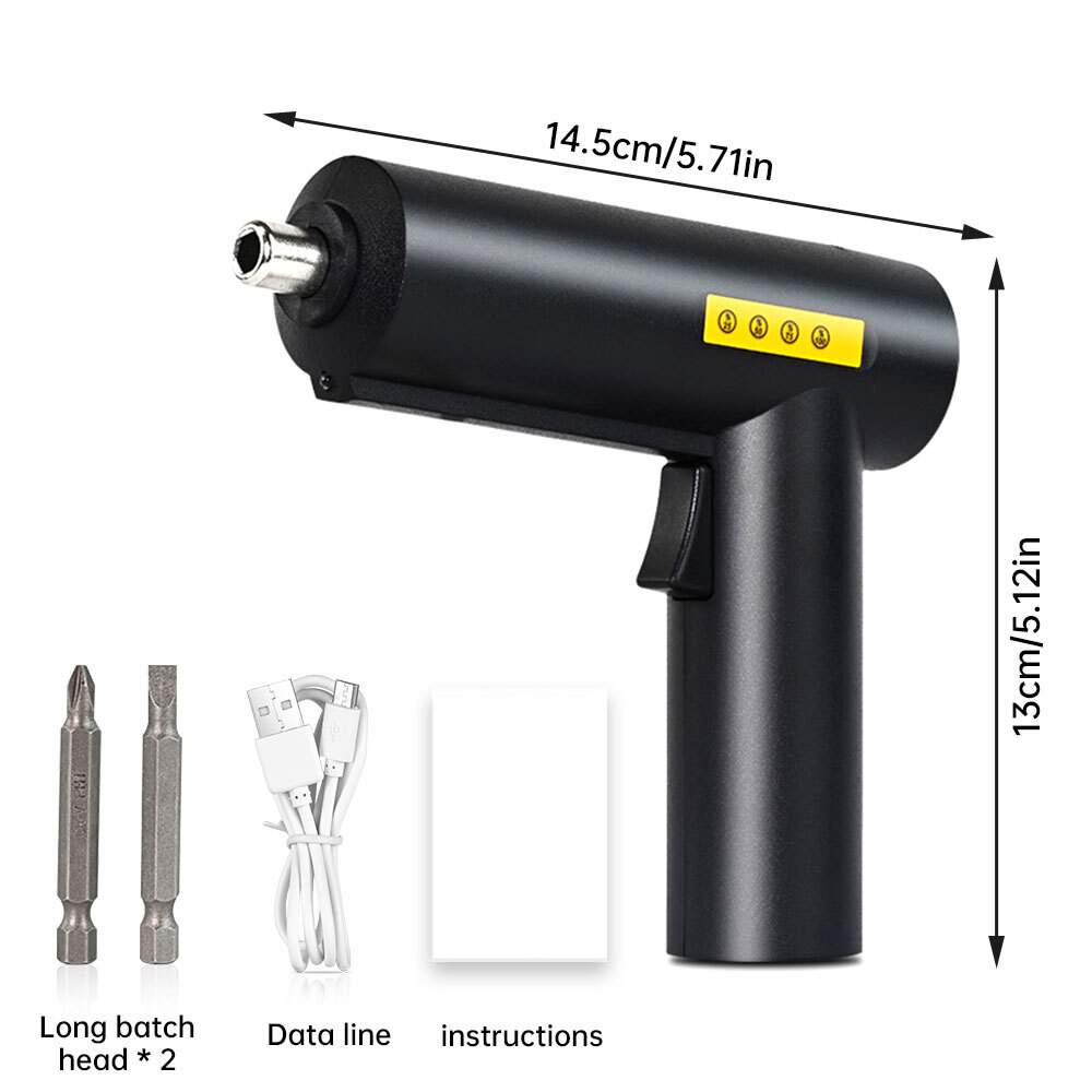 Handheld Cordless Drill Electric Screwdriver Drill Driver Bits Rechargeable Kit