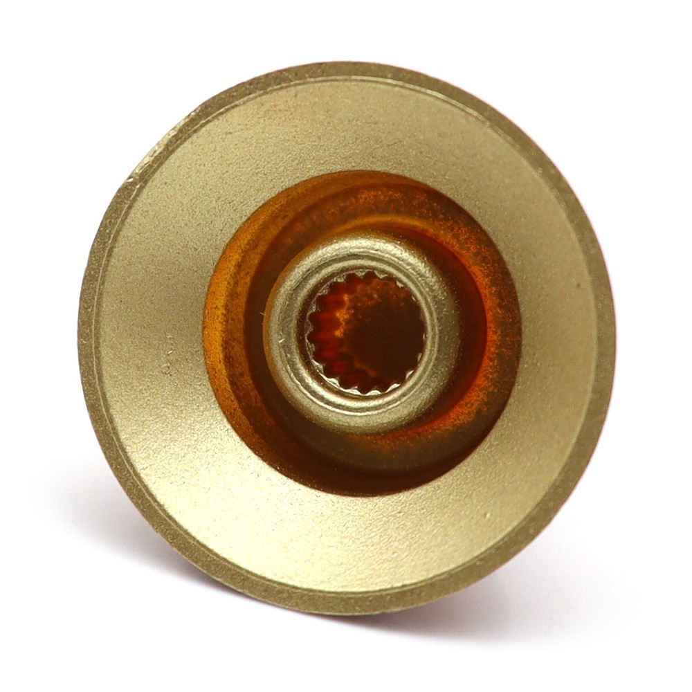 4x Guitar Bass Knobs Top Hat Bell 18-spline Pots Tone Volume Control Knobs Amber