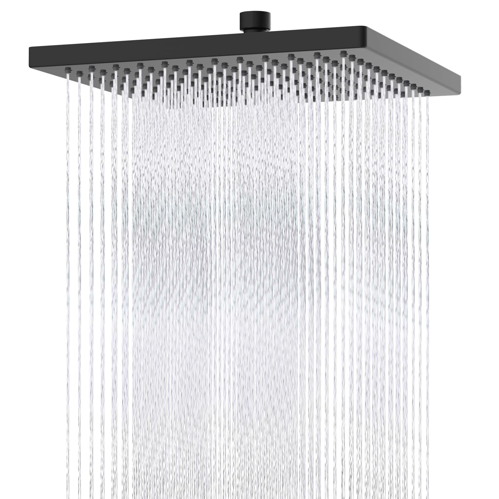 Thickness Metal Rain Shower Head,12 Inch High Pressure Square Large Shower Heads