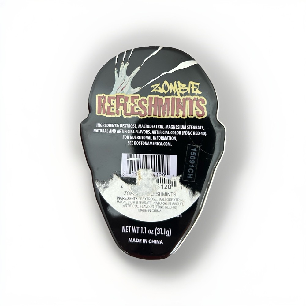Super Rare Zombie Brain Mints in Collectable Tin 'Refleshmints'