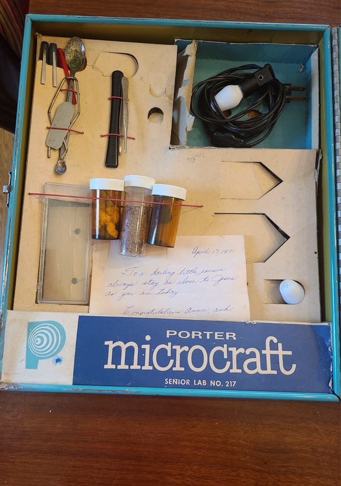 Vintage Porter Microcraft Microscope Lab