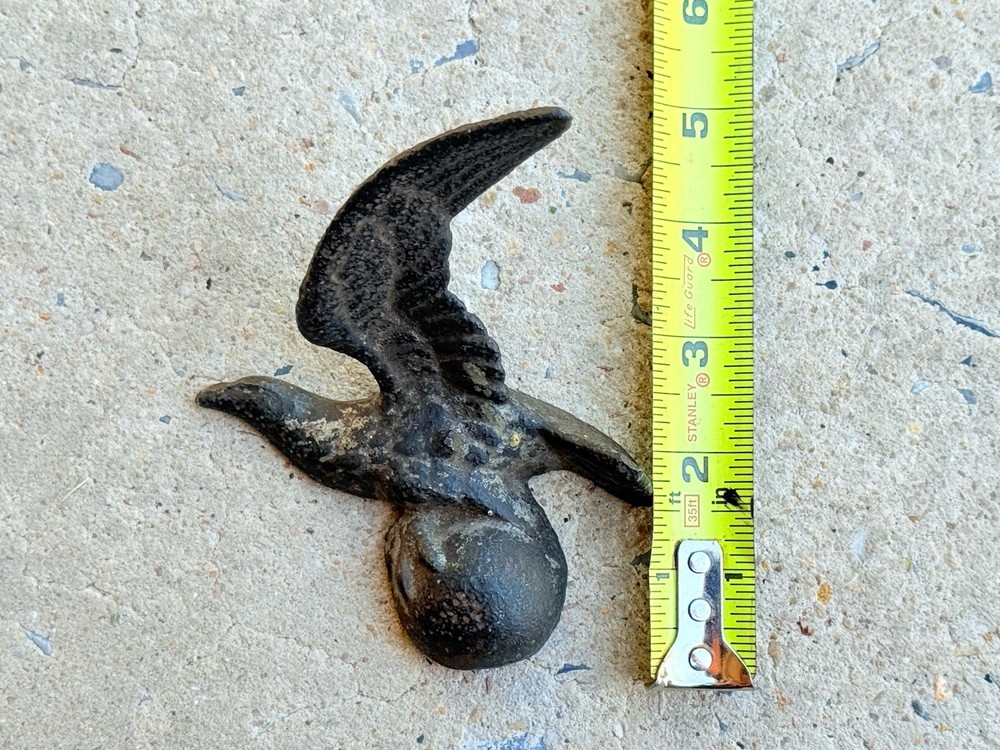 Antique Cast Iron Eagle Topper Early Original