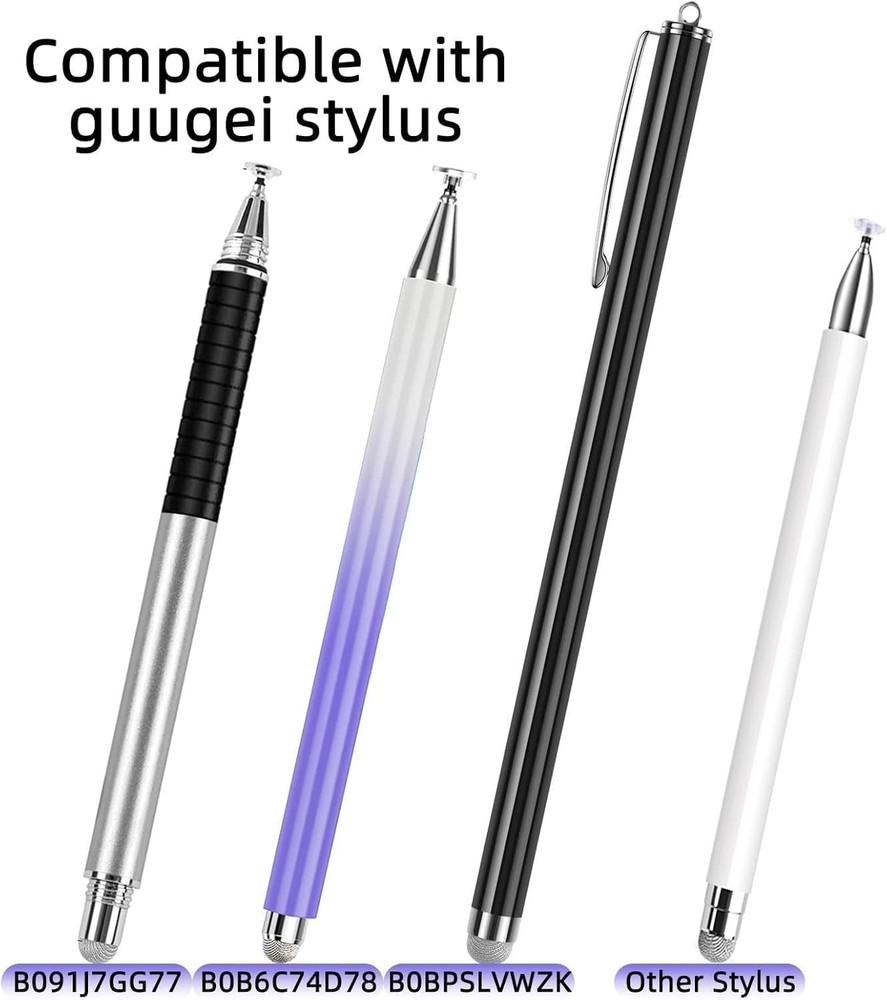 High Precision Stylus Fiber Tips - 10 Pack Non-Scratch & Compatible with Tablets