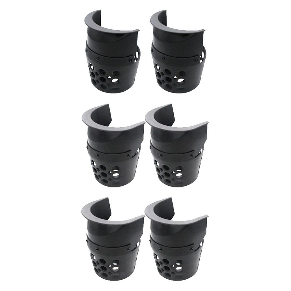 6Pcs Billiard Pool Table Pockets Black Baskets Billiard Ball Storage Pockets