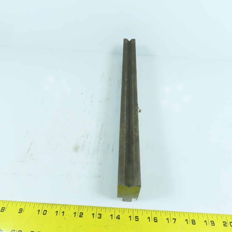 14-1/4" Press Brake Forming 90° V Angle Die Block 1-1/8" Thick 1-3/4"H 1/2" Tan
