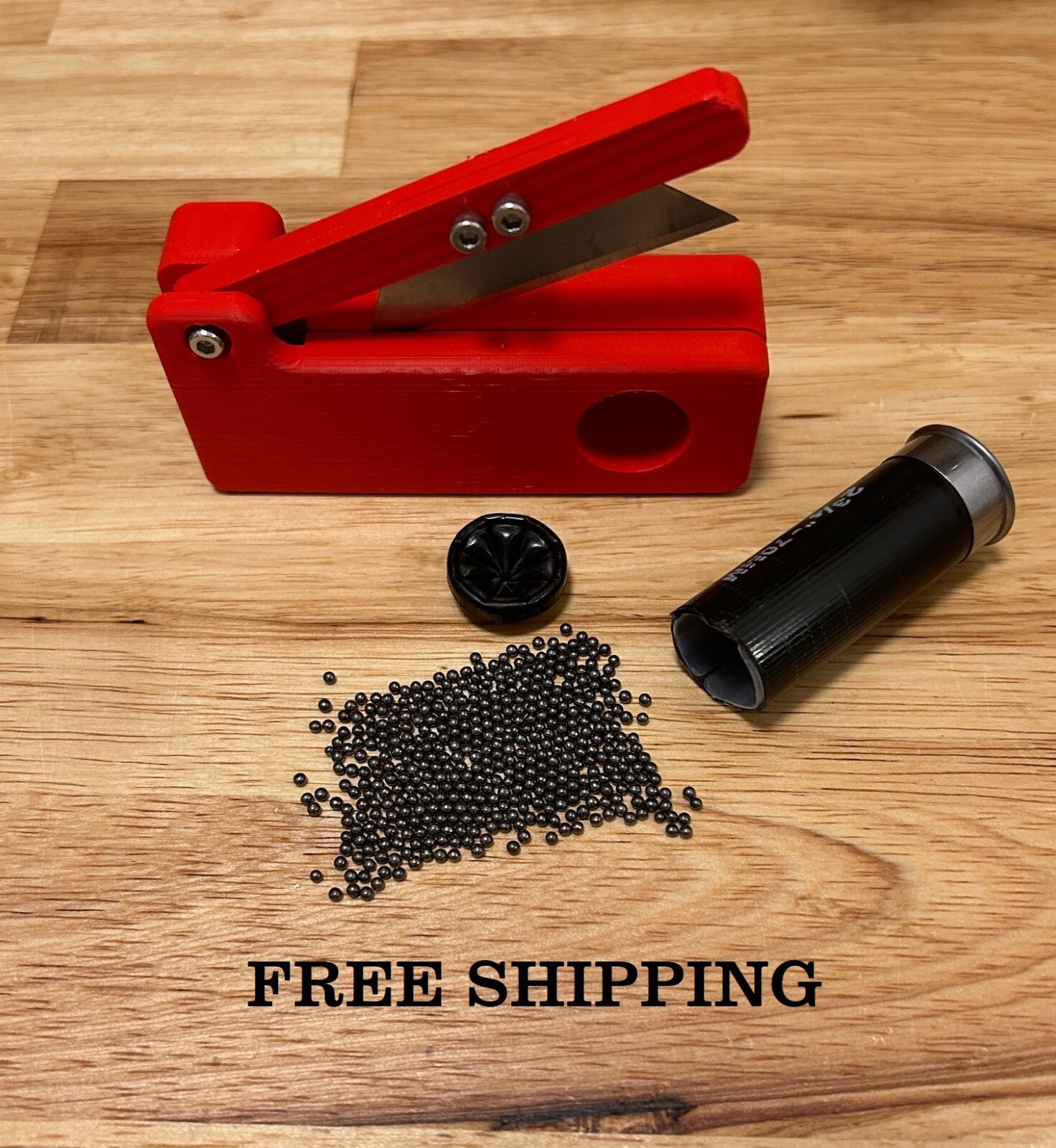 Red - 12ga Shotgun Shotshell Shell Trimmer Crimp Cutter Tool 12 Gauge