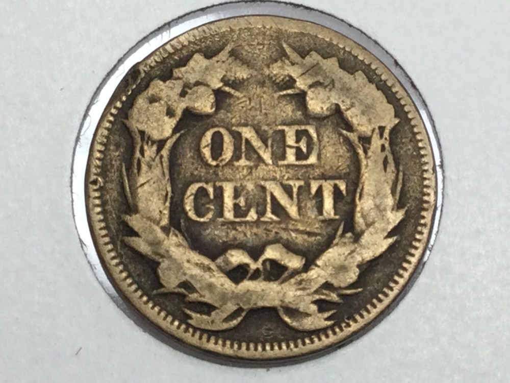 1857 Flying Eagle Cent in very good
