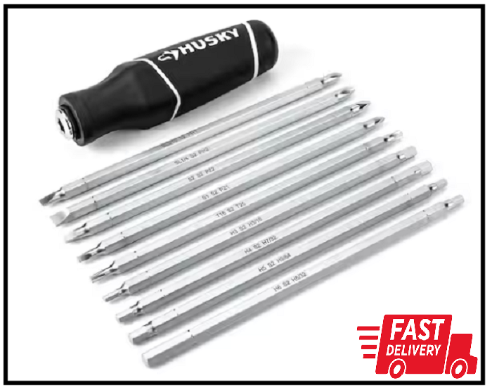 Interchangeable Blade Screwdriver Set (10-Piece)