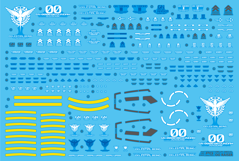 Delpi Water Decal For PG 00 Raiser - US