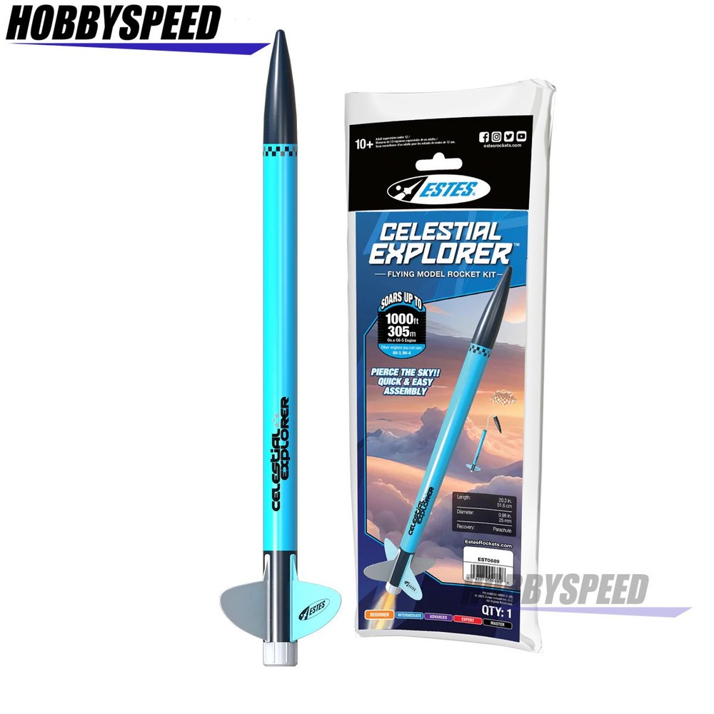 ESTES 0689 CELESTIAL EXPLORER ROCKET BEGINNER Model Rocketry project EST689 NEW