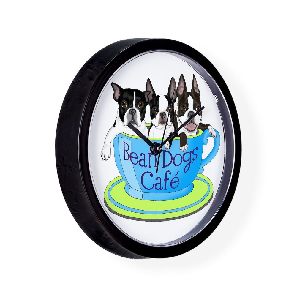 CafePress Beandogs Logo 10" Wall Clock (394040239)