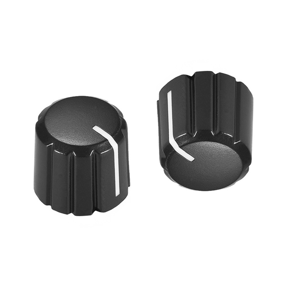 4mmx6mm Potentiometer Control Knobs Black for Electric Guitar, 5pcs