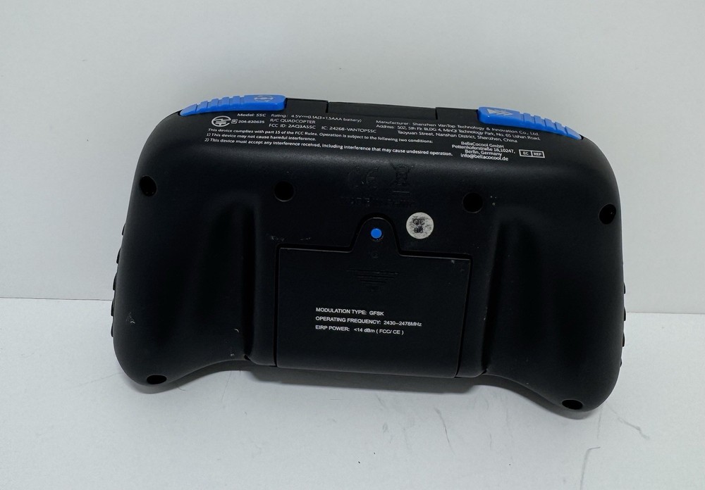 Snaptain S5C Black Remote 55C Controller RC Drone Quadcopter Untested