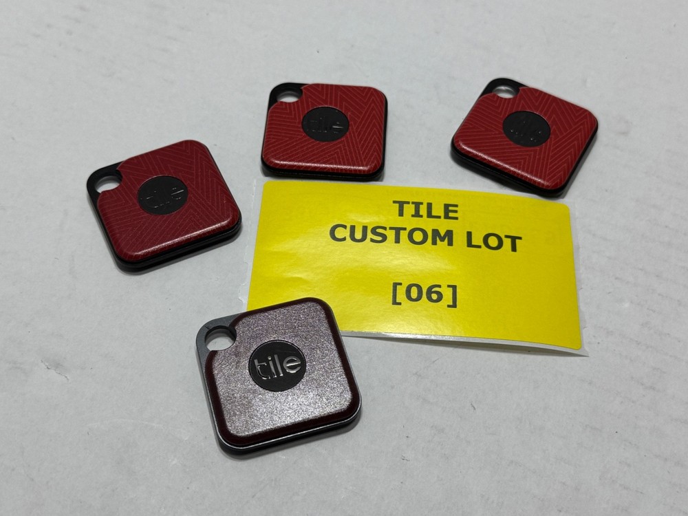 [4-PACK] TILE PRO BLUETOOTH TRACKER ITEM FINDER - CUSTOM LOT [06]