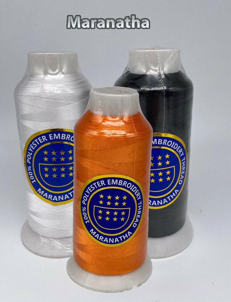 3 cones  Embroidery machine polyester thread 5000 yds  for tajima brother