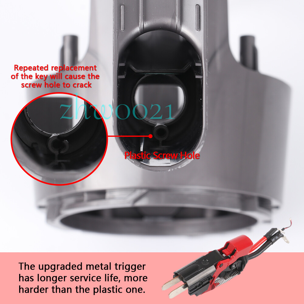 Metal Power Trigger Upgrade Switch Button for Dyson V10 V11 Vacuum Cleaner