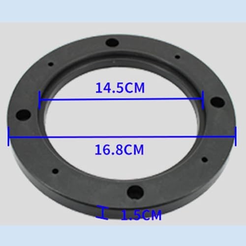 Maxmoral 2PCS 14.5cm Inner Diameter Black ABS Plastic Speaker Mounting Gaskets