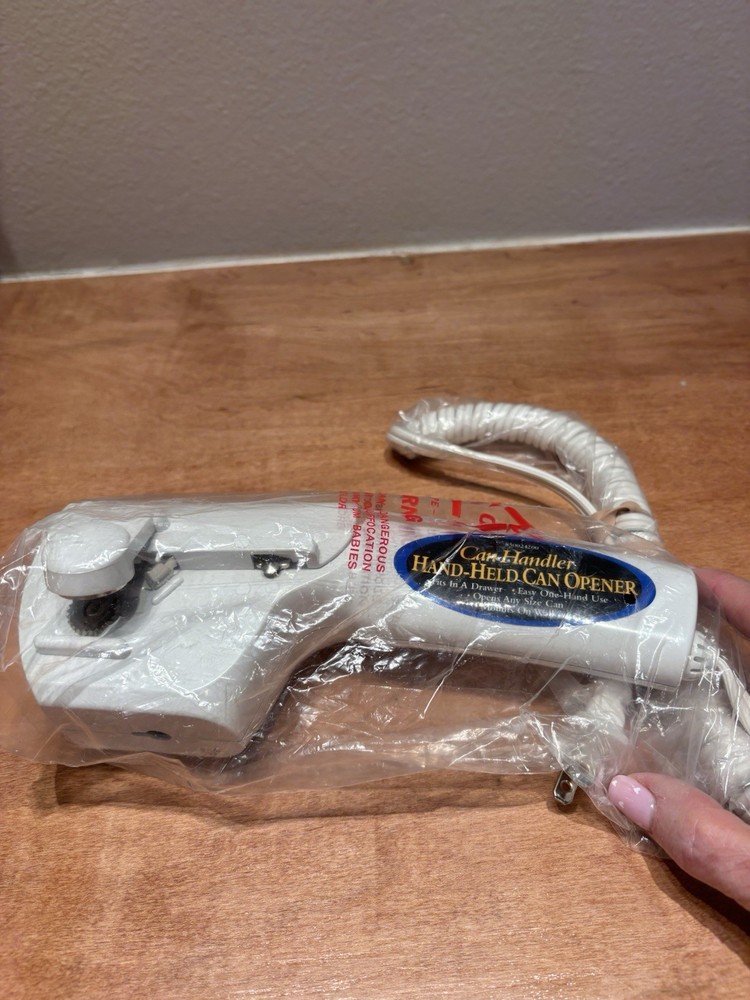 Proctor Silex Can Handler Hand Held Opener Electric Mountable One Hand Use 75900