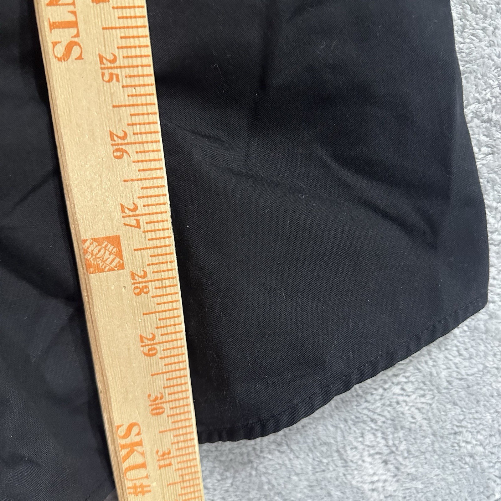 CHEF WORKS Black Short Sleeve Cook Shirt Unisex L Snap Front Utility Uniform