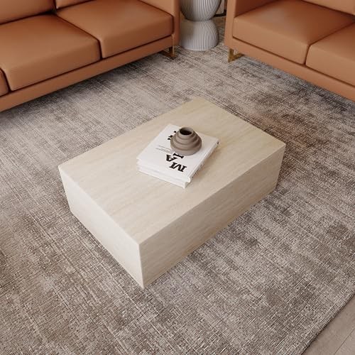 LEISUREMOD MAYA FIBERSTONE COFFEE TRAVERTINE RECTANGULAR ACCENT - Scratch & Dent