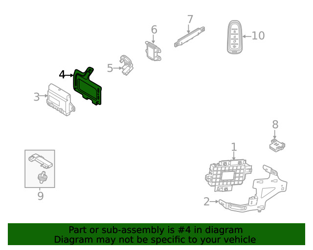 Genuine Ford Module Bracket BB5Z-19A435-A