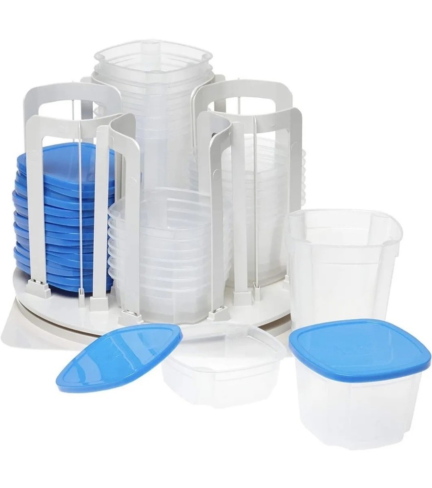 Swirl Around Smart Spin Storage Container Organizer System