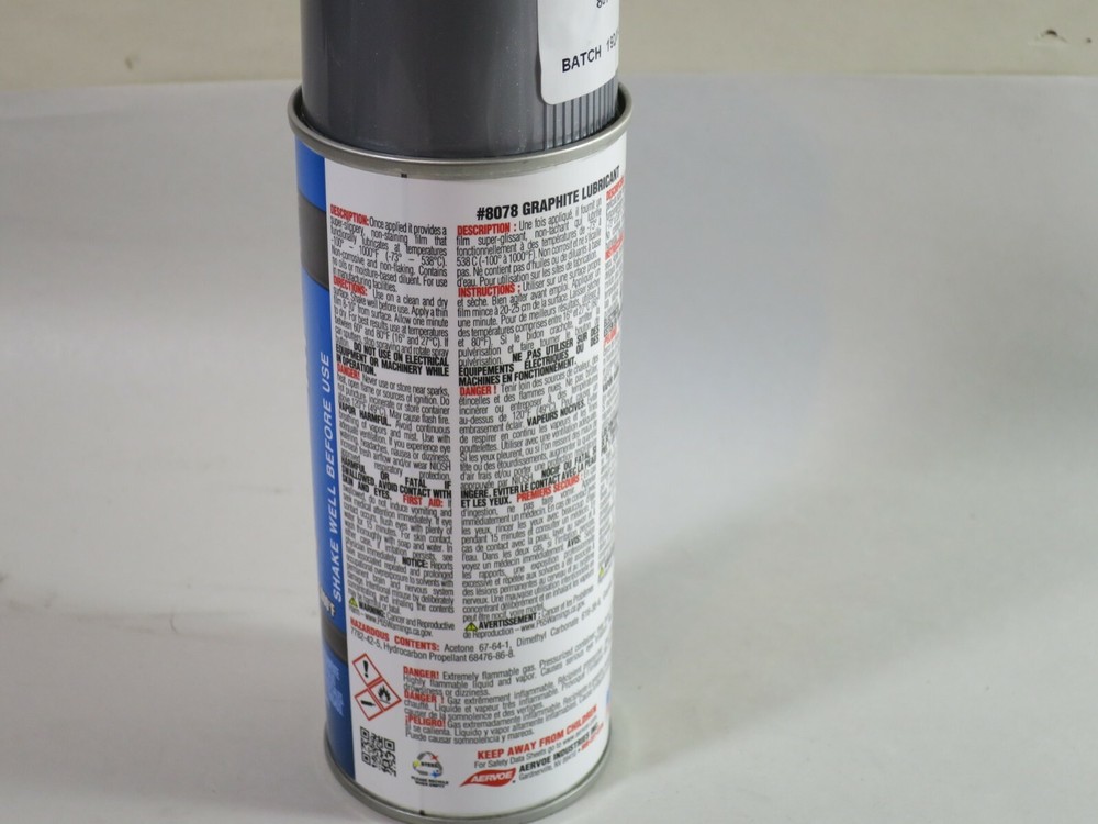 Aervoe Industries Crown 8078 Dry Graphite Lubricant