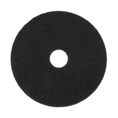 MP Professional FullCycle Round Stripping Floor Pad, 20", Black | 5/Case